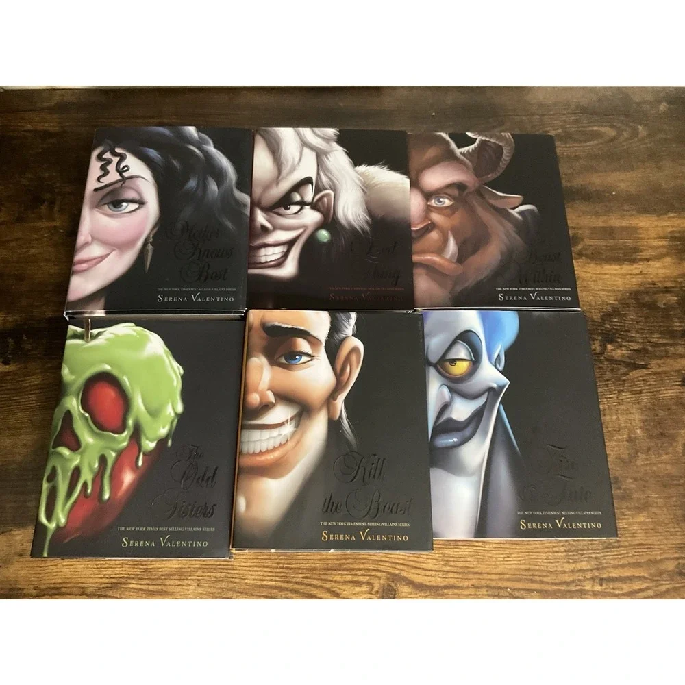 Disney VILLAINS Serena Valentino Hardcover Book Lot of 10 First Edition